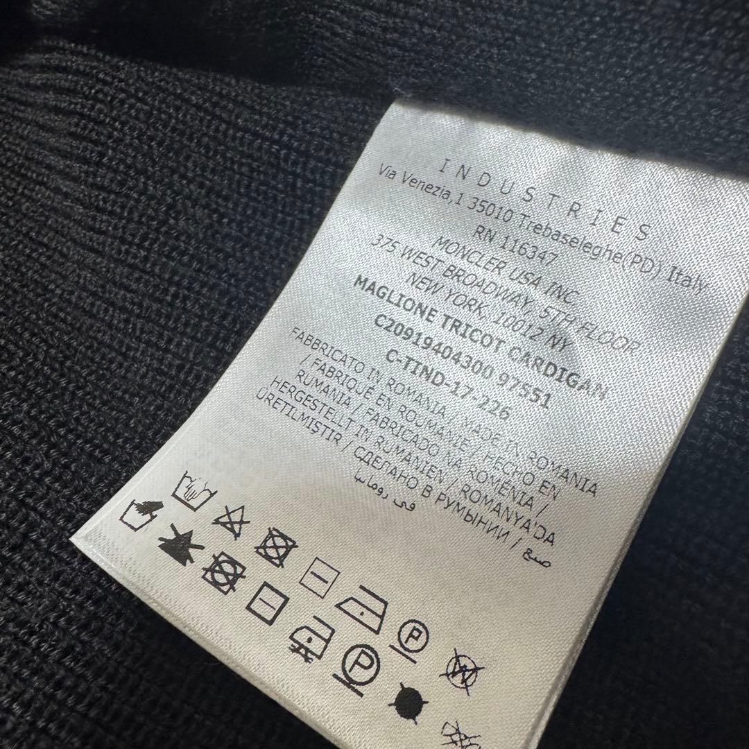 美品 MONCLER モンクレール ハイブリッド ナイロンパーカー ニット