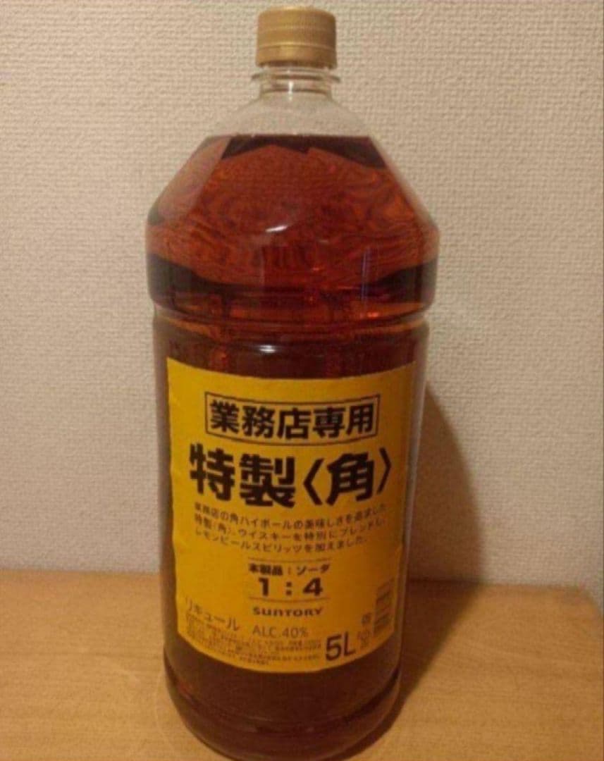 9/5限定値SUNTORY 業務用 特製〈角〉 5L 40%