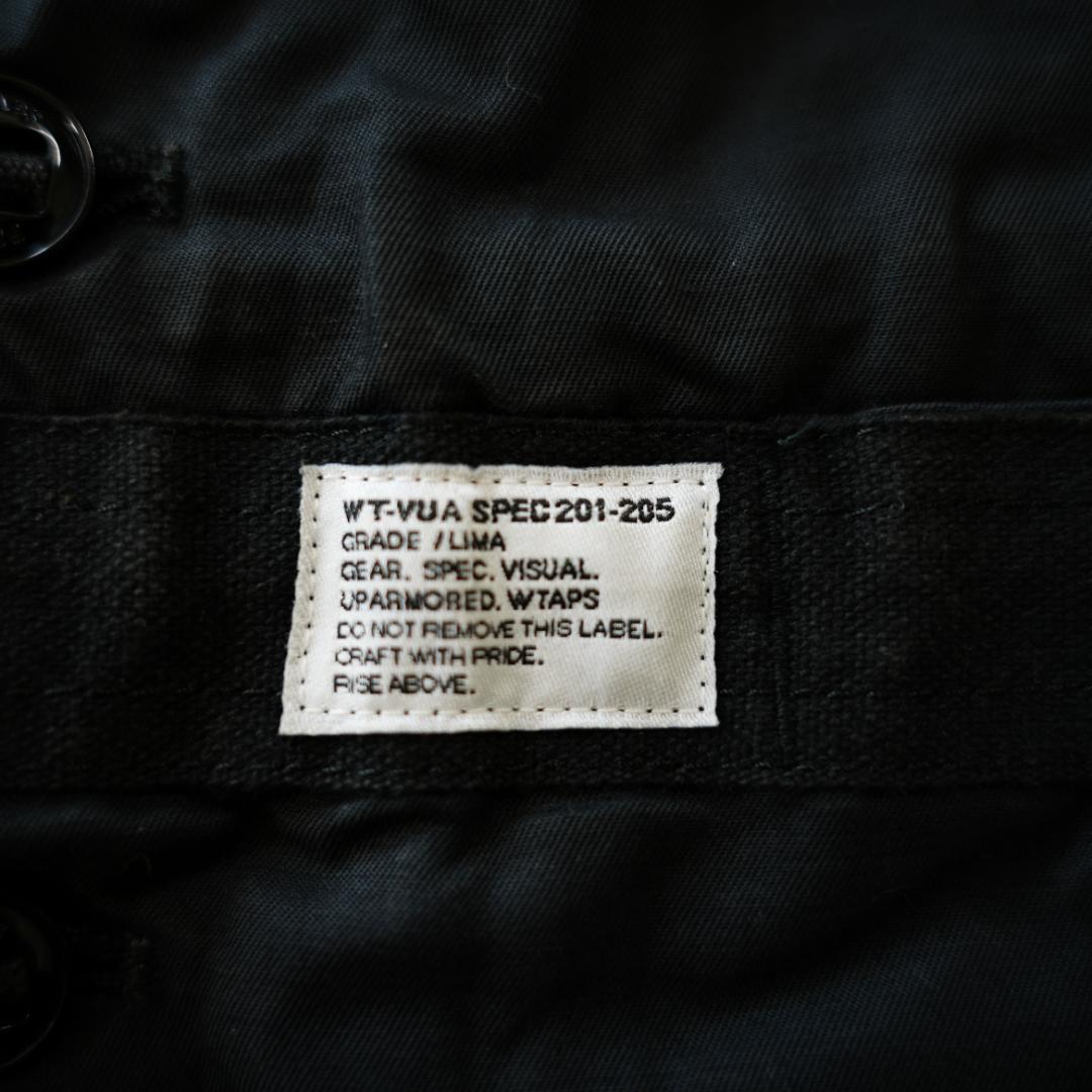 【美品】WTAPS　ダブルタップス　リネン混ミリタリーベスト　ブラック