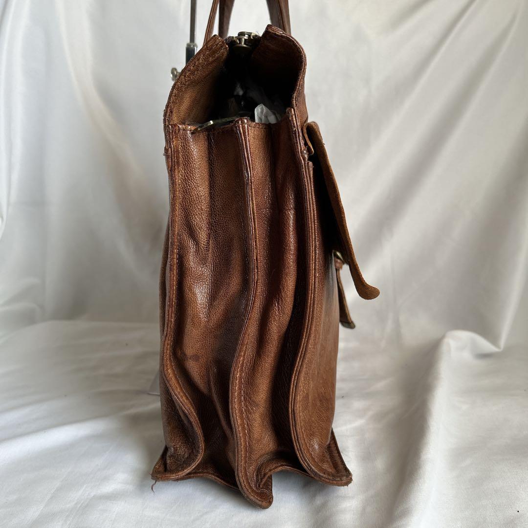 【希少】dan genten ビジネスバッグ ブリーフケース オールレザー A4