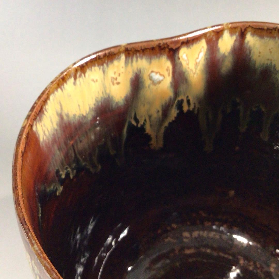 Ｐ６５５　水指　『高取焼』『鬼丸雪山造』　共箱　茶道具