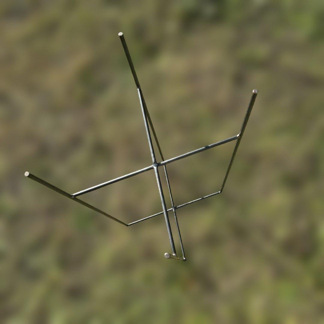 チプラスタジオ金属製シンプルテーブル