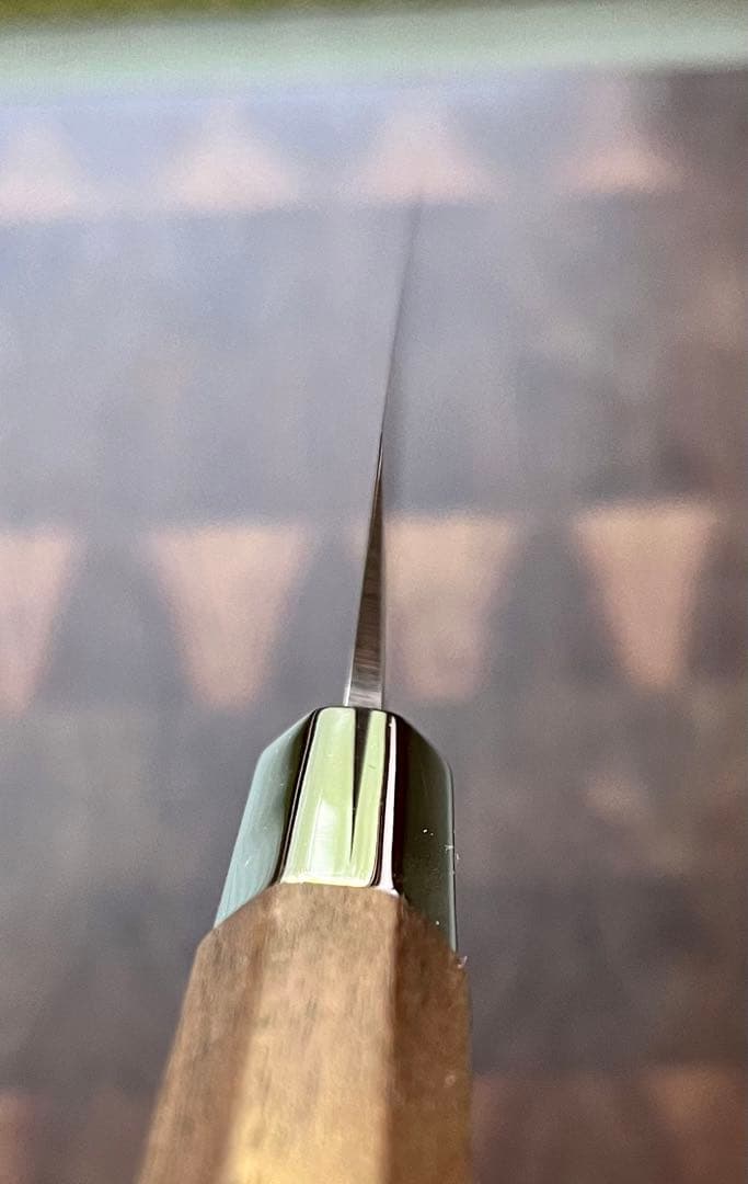 土佐打刃物 黒鳥鍛造工場 200mm 両刃 柳刃 刺身　包丁 銀三鋼 鏡面仕上