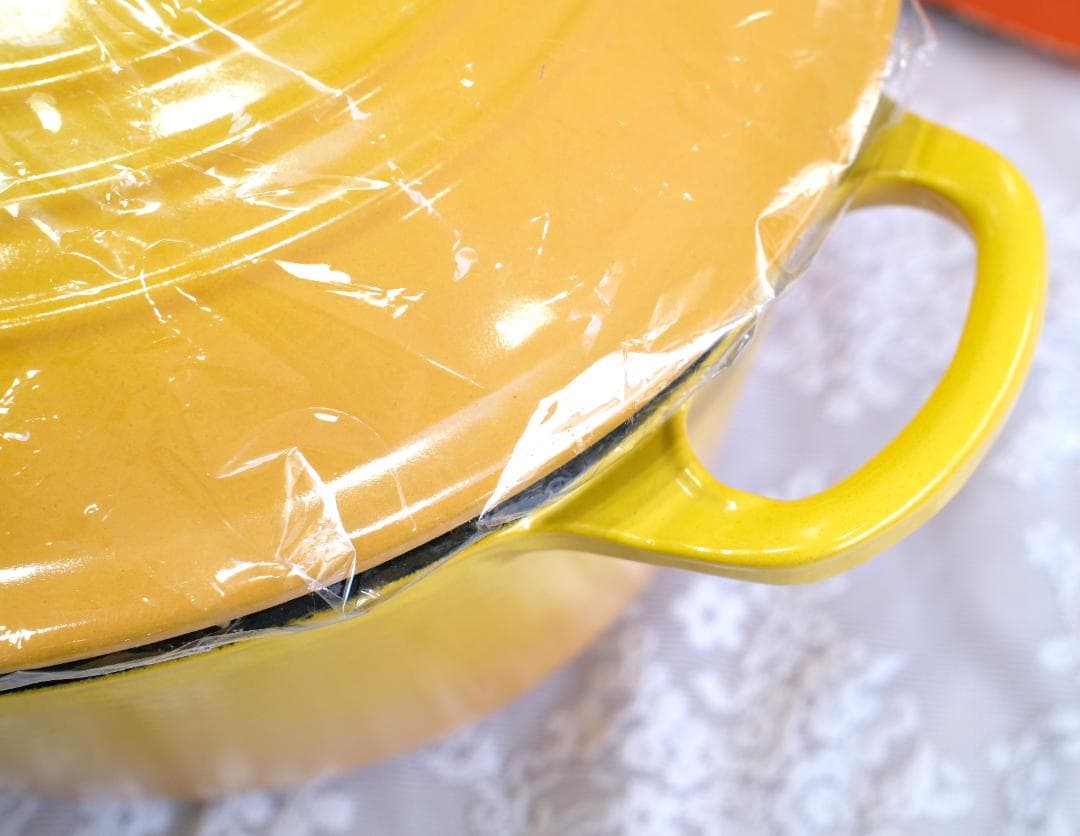 【未使用】日本未発売ルクルーゼ ホーロー鍋35cm