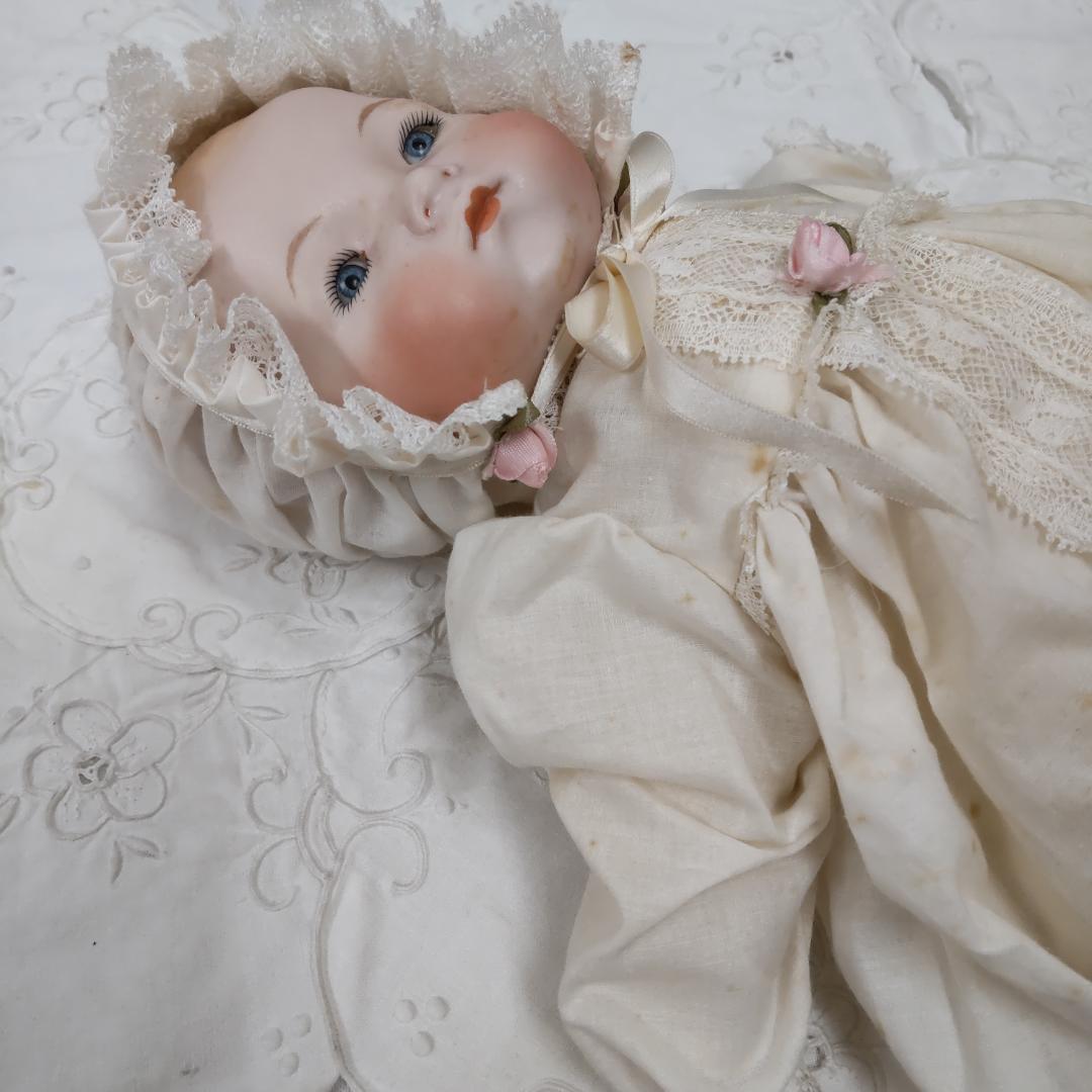 アーモンドマルセルタイプ　ベビードール　アンティーク風　人形　ブロカント　蚤の市