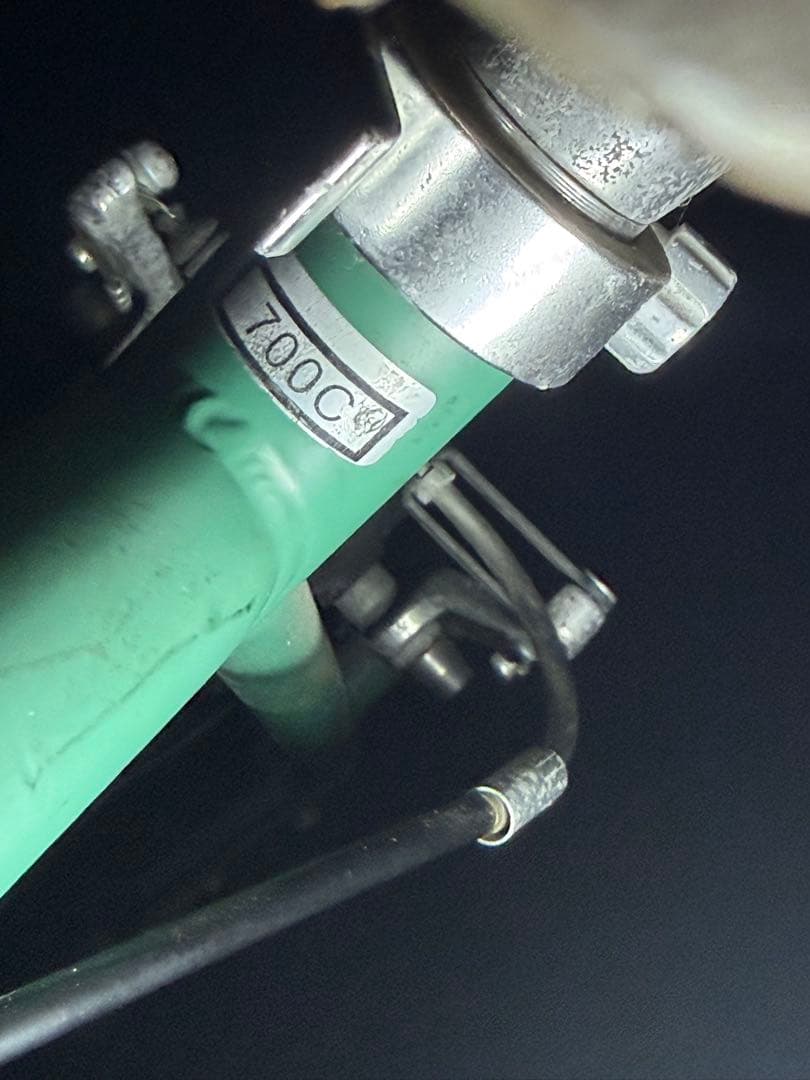 VIM BIKE 緑色 自転車クロスバイク ベージュグリップ