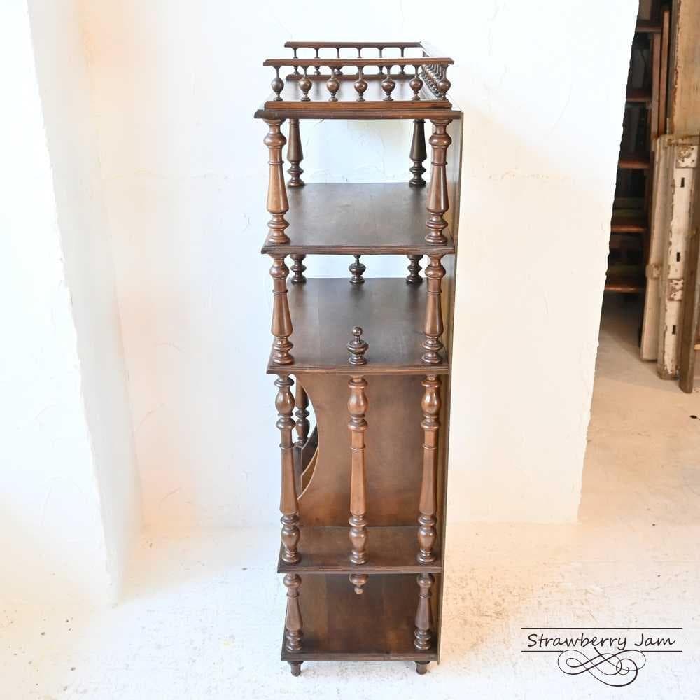 L3610-27 フランスアンティーク ブックシェルフ 収納 本棚 キャビネット