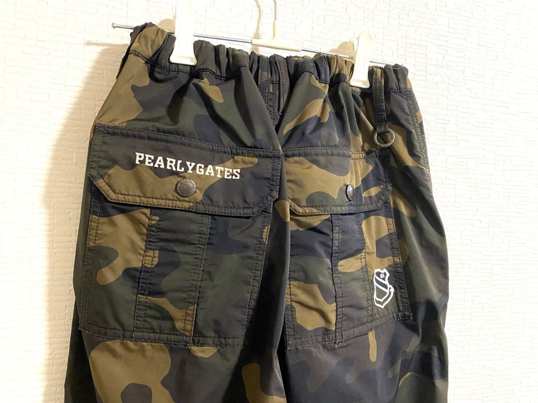 値下げ！【美品！】PEARLY GATES 迷彩 カモフラ 防寒 蓄熱 パンツ