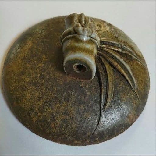 入江光人司『宝瓶』竹節摘み 備前焼 急須 茶器 共箱