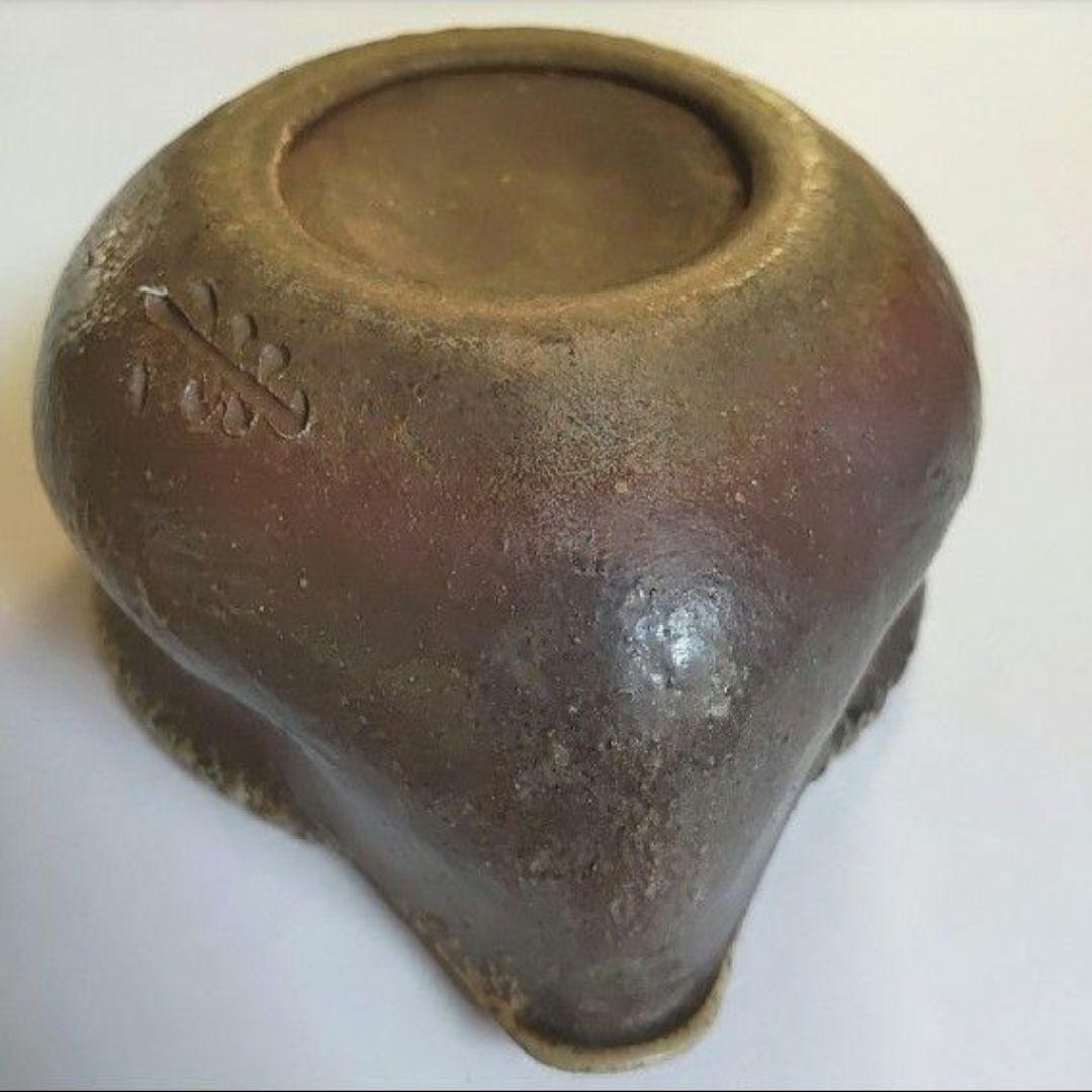 入江光人司『宝瓶』竹節摘み 備前焼 急須 茶器 共箱