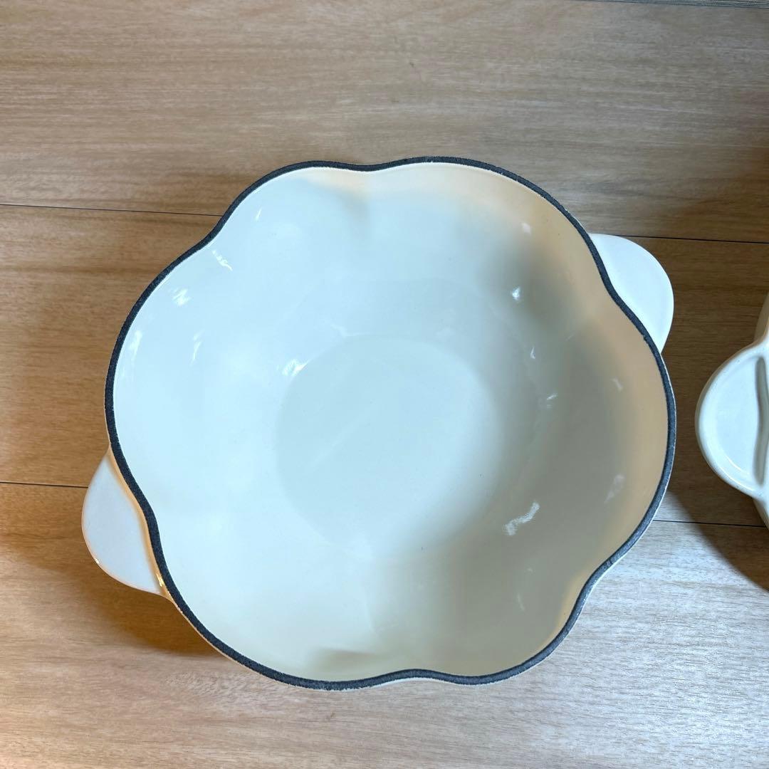 ルクルーゼ　ガーリックココット　ガーリック　両手鍋　鍋　22cm デューン