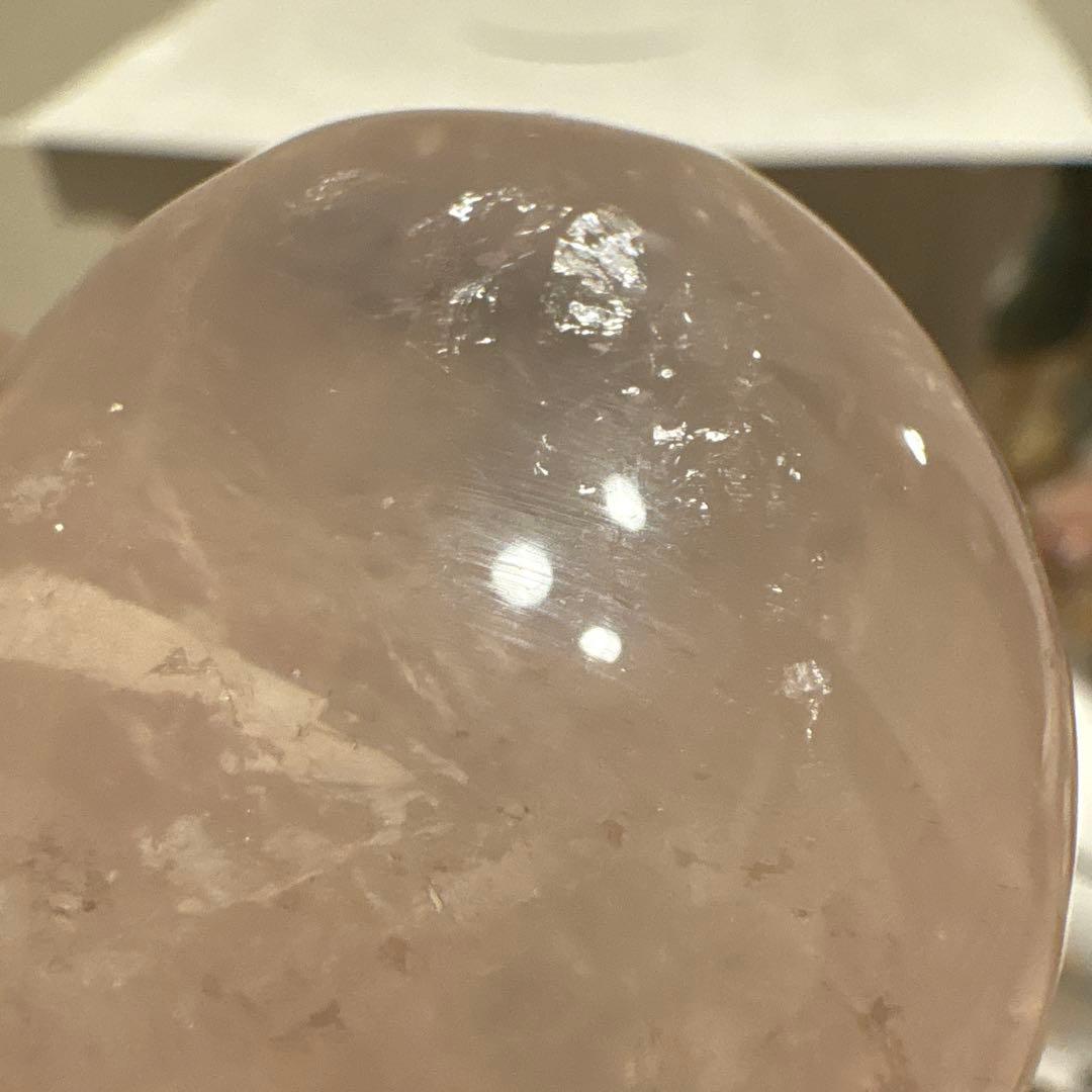 高品質 スターローズクォーツ桃ハート♡♡ダブルスターNo.2565