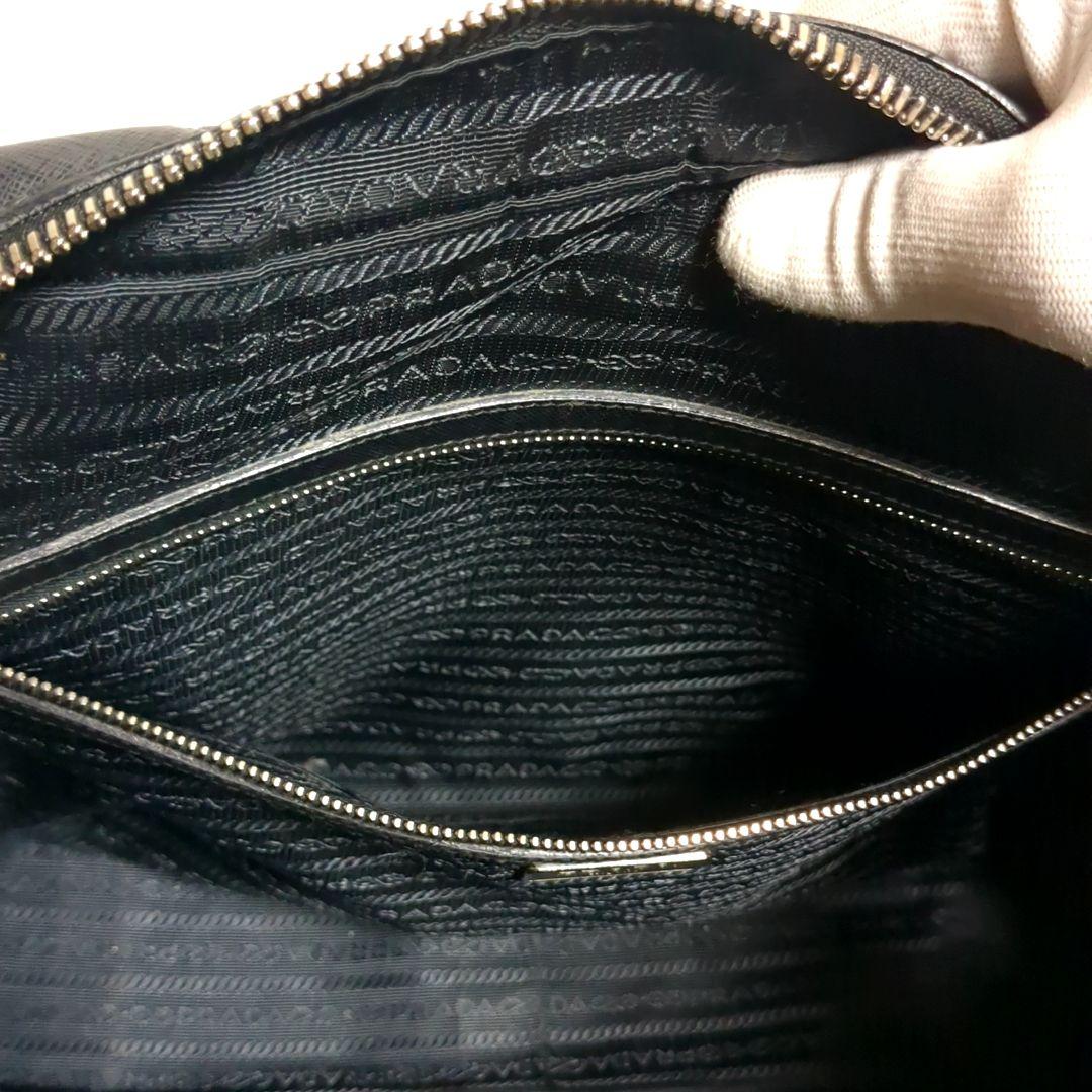 ✨PRADA✨ビジネスバッグ サフィアーノ 三角ロゴ nero レザー