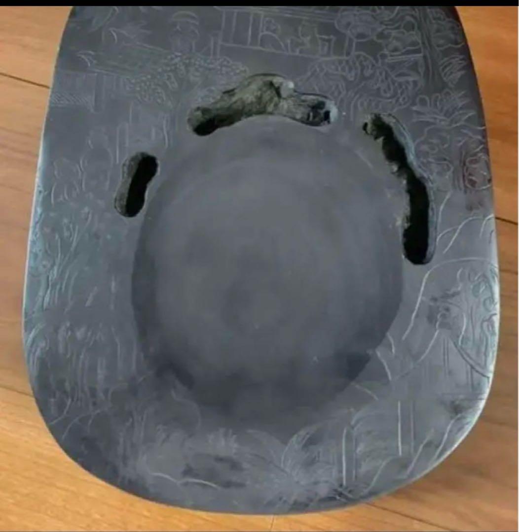 [極上品] 宋時代　文房四宝 中国美術・書道具/名石・端渓硯/老坑；石友铭 在铭