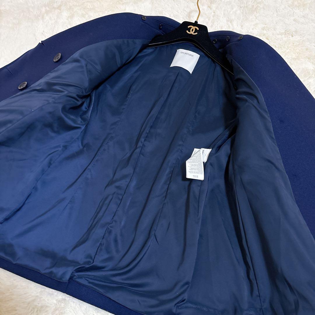 2023年モデル☆スポーツマックス ピーコート 2way 女優襟 リブニット