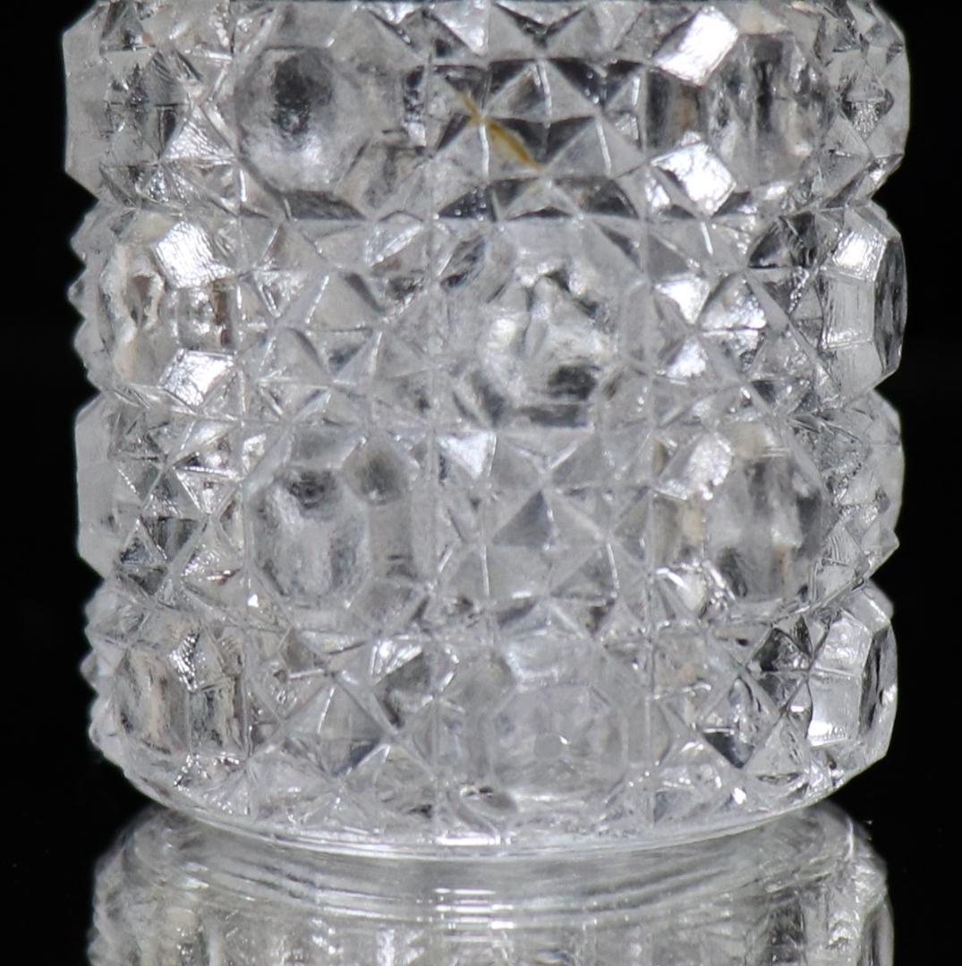 オールドバカラ レアサイズ 銀蓋付き調味料入れディアマンピエーリー ミニチュール