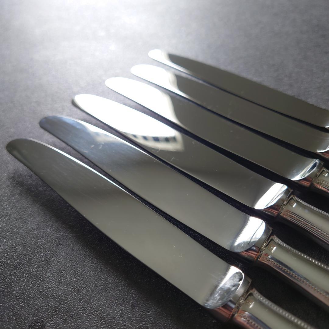 美品 クリストフル パール デザートナイフ 6点