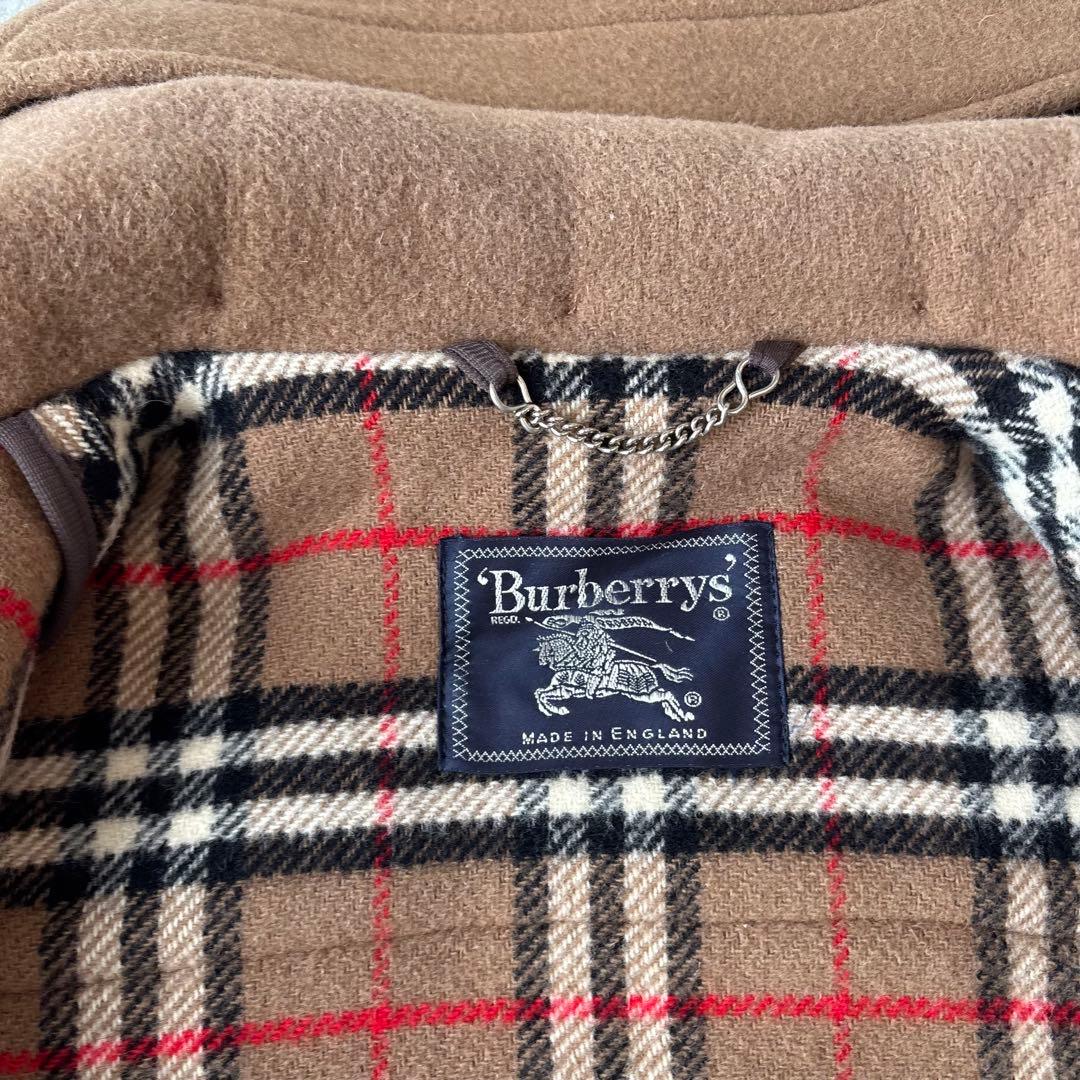 【英国製】Burberrys バーバリー 裏地ノバチェック柄 ダッフルコート