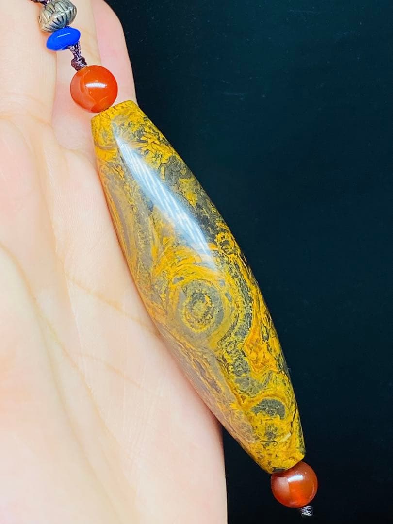 老天珠 ニ龍眼天珠 老鉱天珠 蒙天珠 天珠 自然に作られた天眼 凄まじいパワー