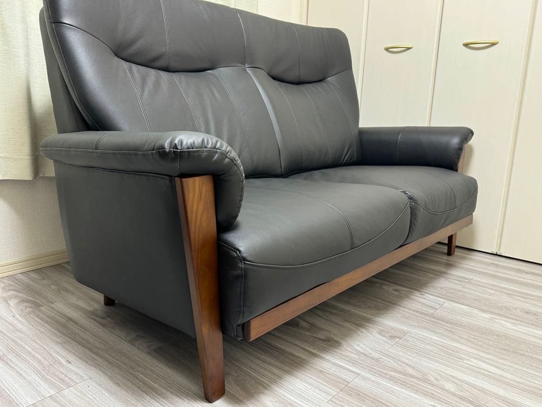 ✅【レザーソファー】未使用美品‼️