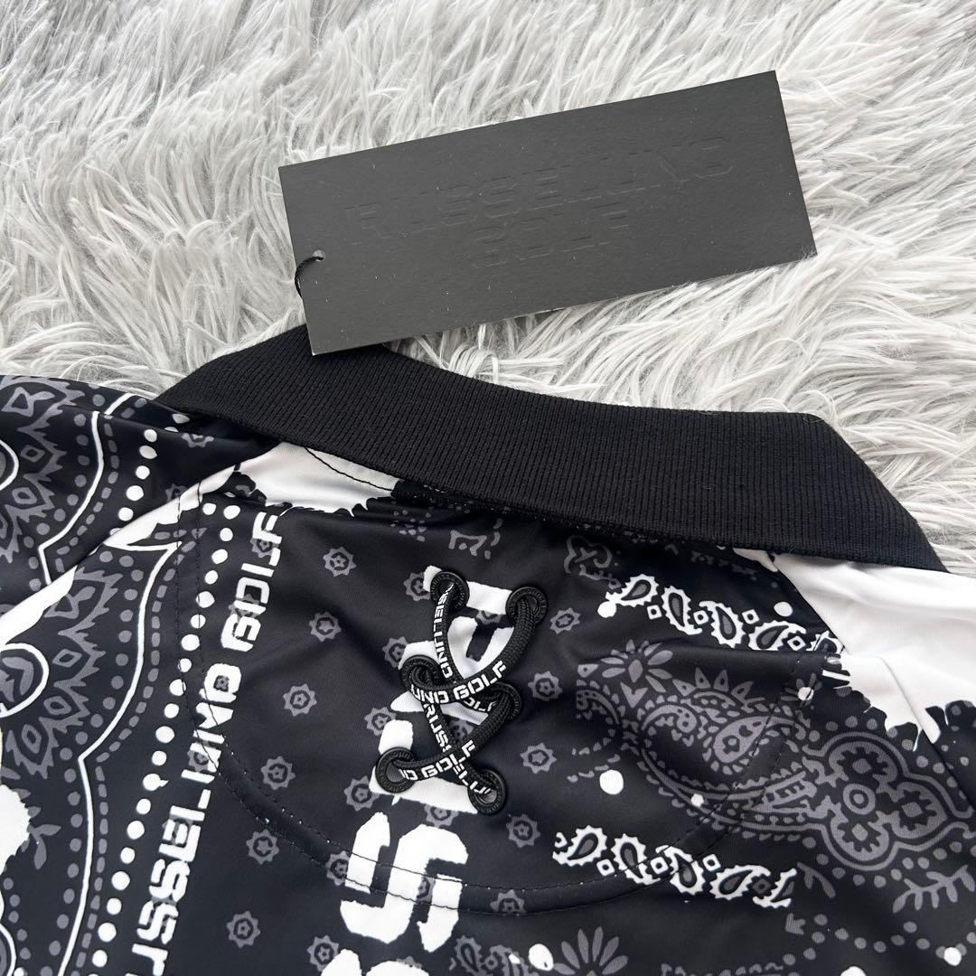 新品　ラッセルノ　セットアップ　ハーフジップ　半袖シャツ　ハーフパンツ　サイズ4