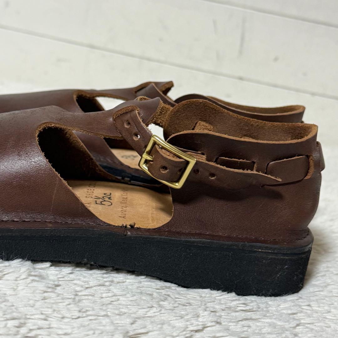 ⭐️未使用品⭐️　オーロラシューズ　Tストラップ　ウエストインディアン　ブラウン