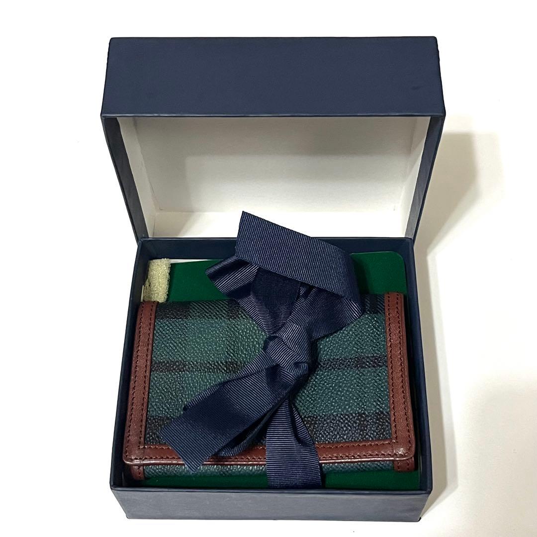 【新品】Polo Ralph Lauren 名刺入れ グリーン・ブラックチェック