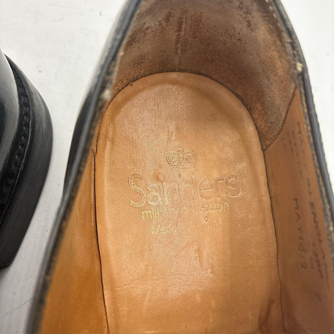 【名品】サンダース 1128B ミリタリーダービーシューズ 7 ブラック