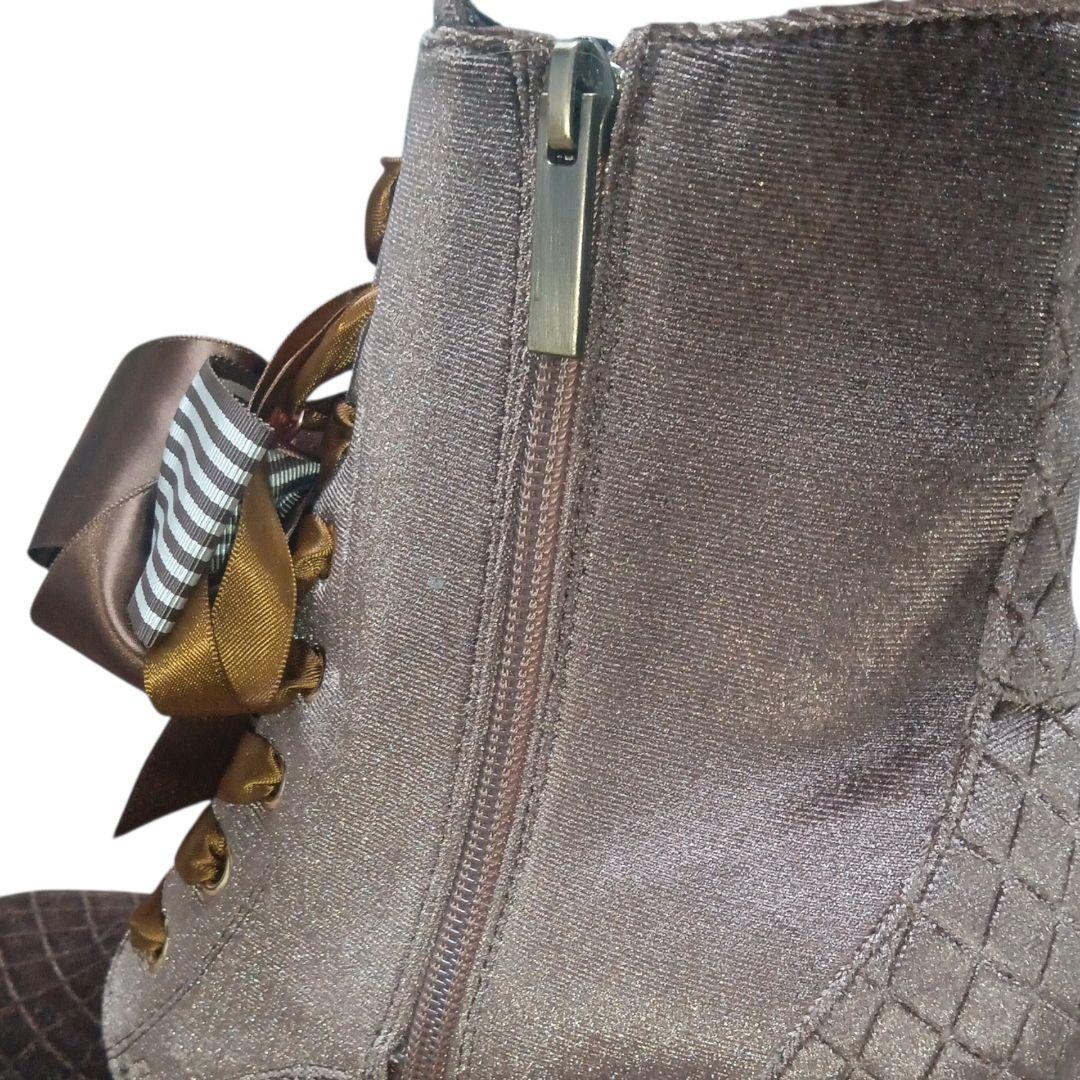 美品★完売品★mayla classic★ショートブーツ★ファー★猫脚ヒール