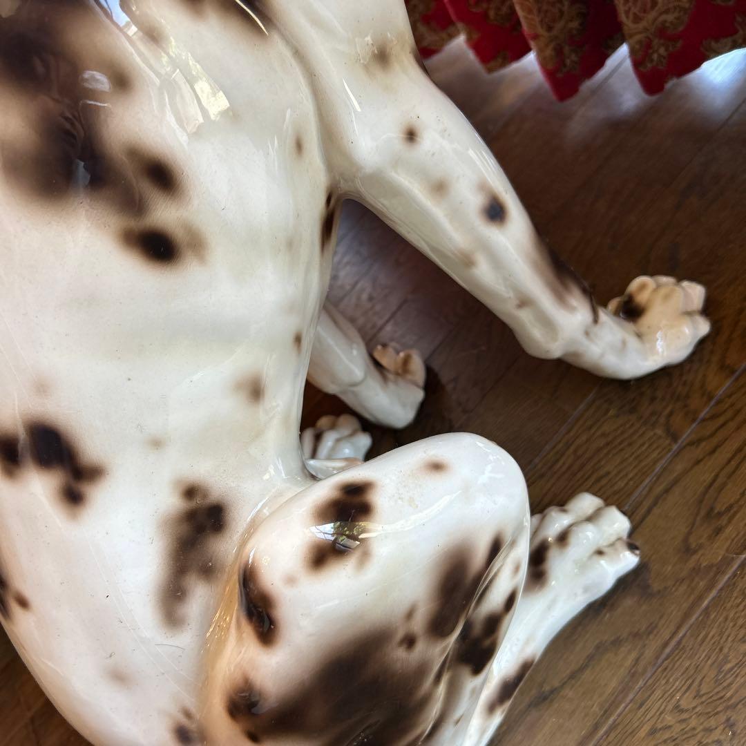 △ 犬　置物　陶器　インテリア　オブジェ　豪華