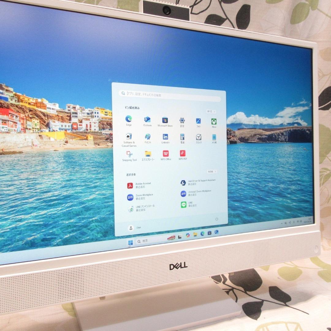 人気ホワイト！Win11公式対応8世代i3/メモリ8/新品SSD480/カメラ