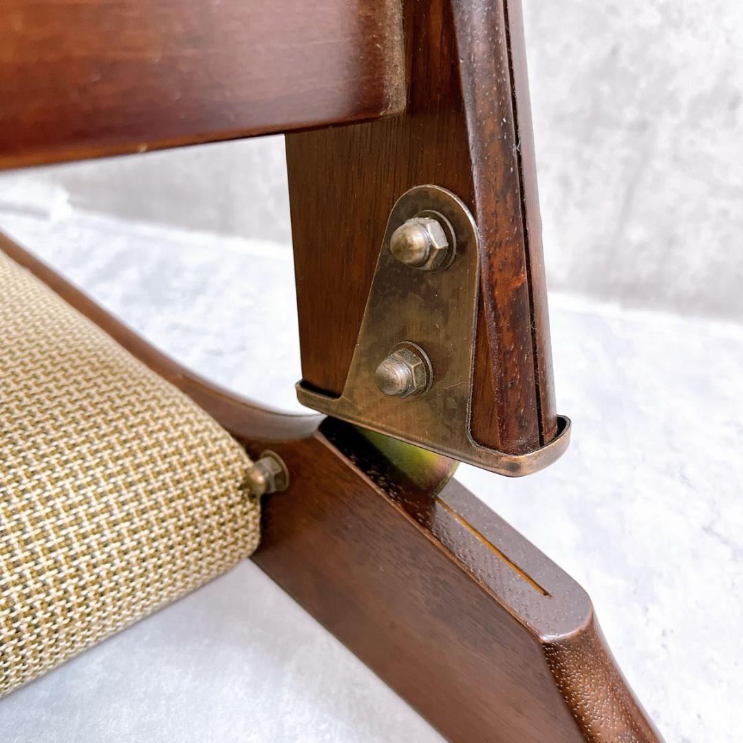 【美品】光製作所 hikari 折りたたみ座椅子 ２脚 和室 旅館 昭和レトロ