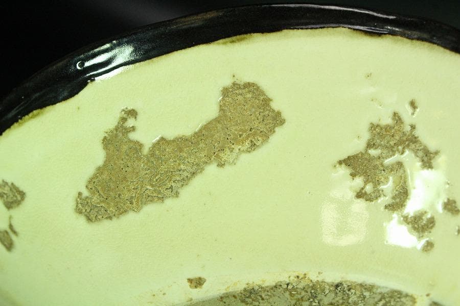 中国美術 赤絵 草花紋 碗 古美術 唐物 茶道具伝来(K-YC513)