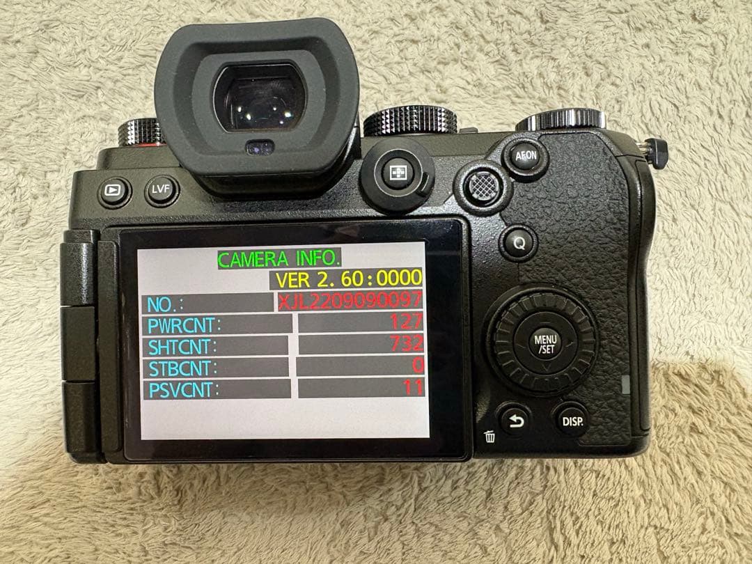 LUMIX S5 標準ズームレンズ・マイク(COMICA)シャッター回数732回