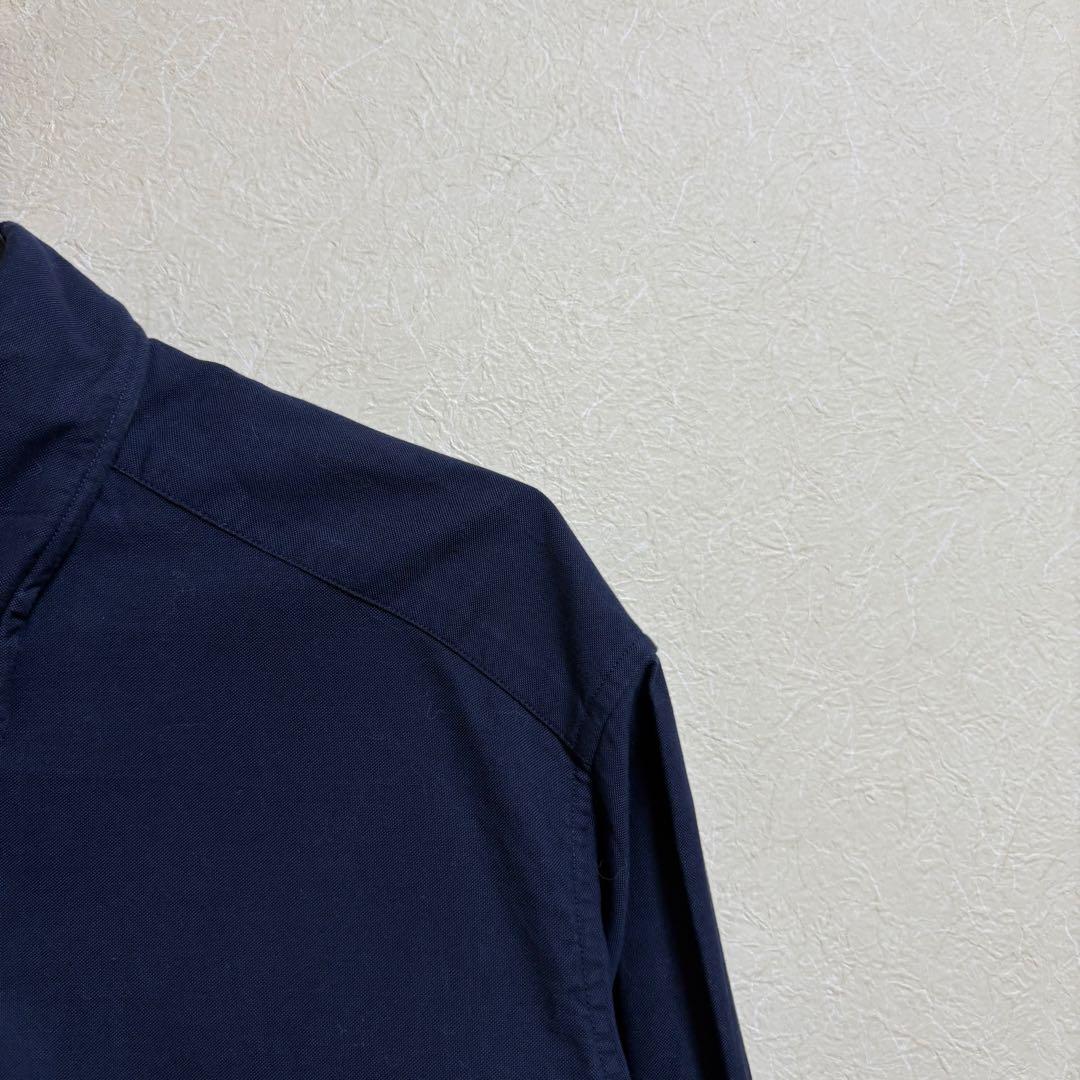 MUSE OXFORD BD長袖シャツ ネイビー ボタンダウン オックスフォード