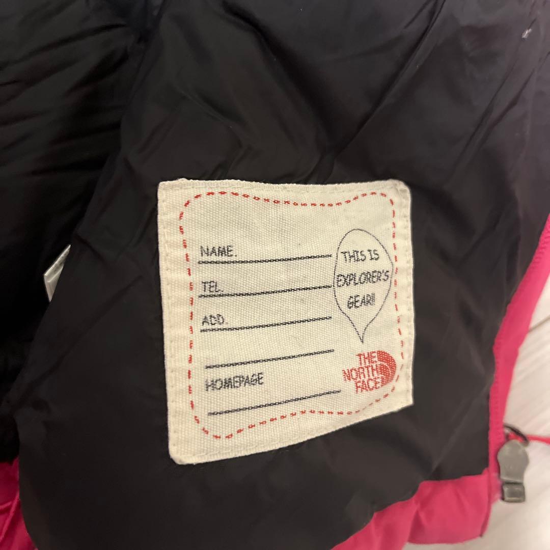 美品　TH NORTH FACEダウンジャケット ピンク　キッズ110