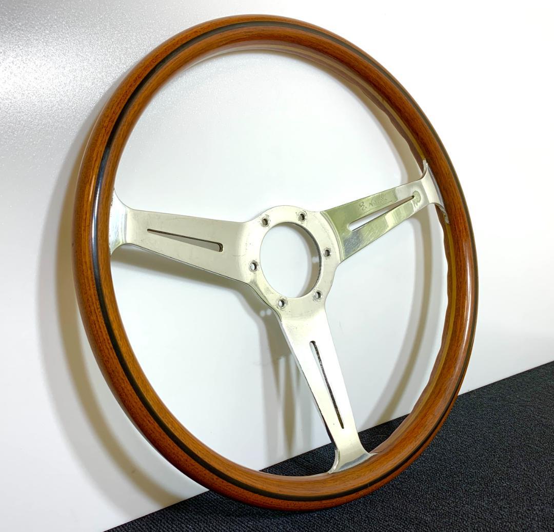 ナルディ クラシック ウッドステアリング 良品 ホーンボタン＆ホーンリング付き
