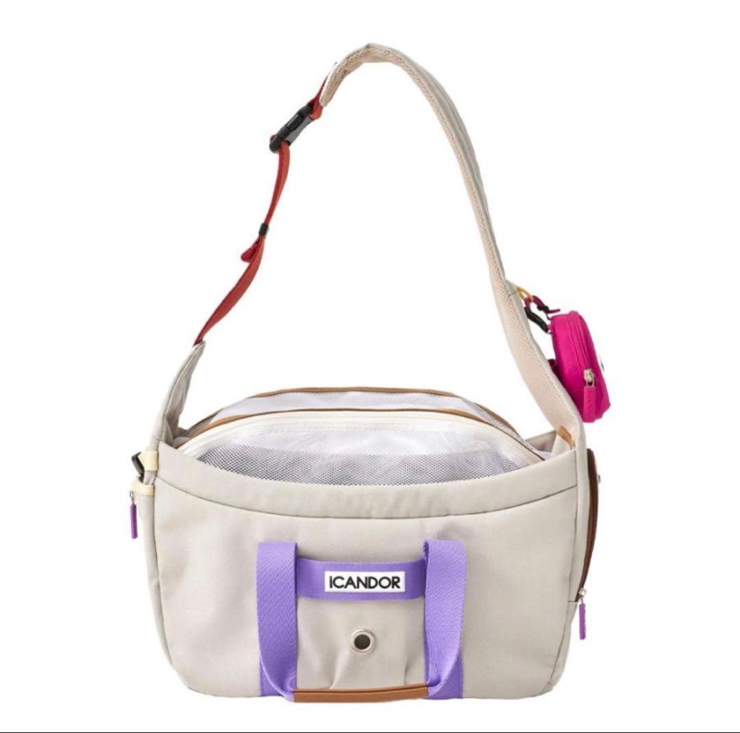 ICANDOR メッシュ窓付きキャリーバッグ　クッション無し