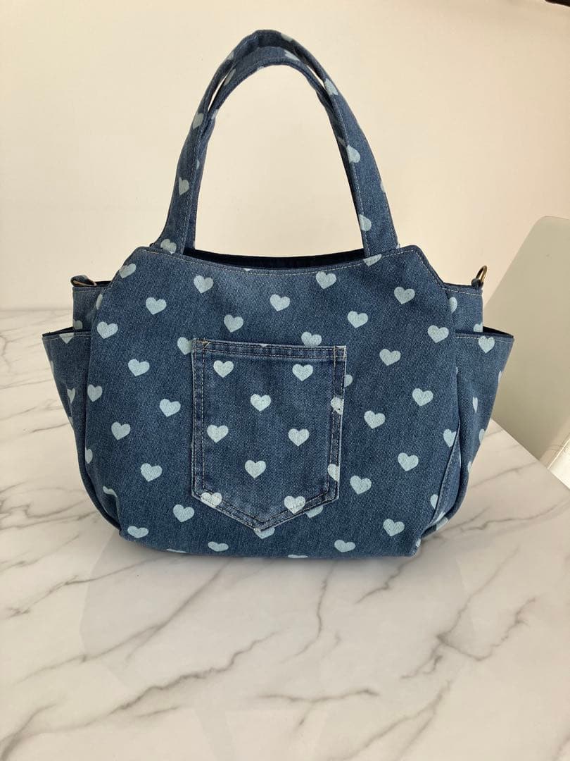 1040 ローザ　デニムリメイクバック　ハンドメイド