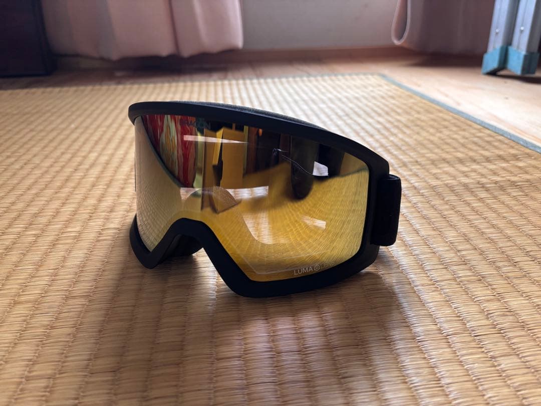 極美品　DRAGON DX3 L ゴーグル - ゴールドアイオン