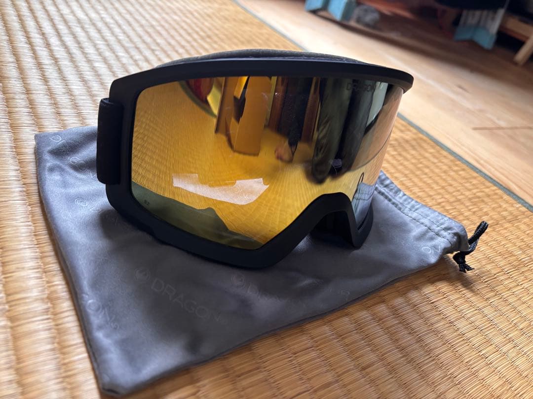 極美品　DRAGON DX3 L ゴーグル - ゴールドアイオン
