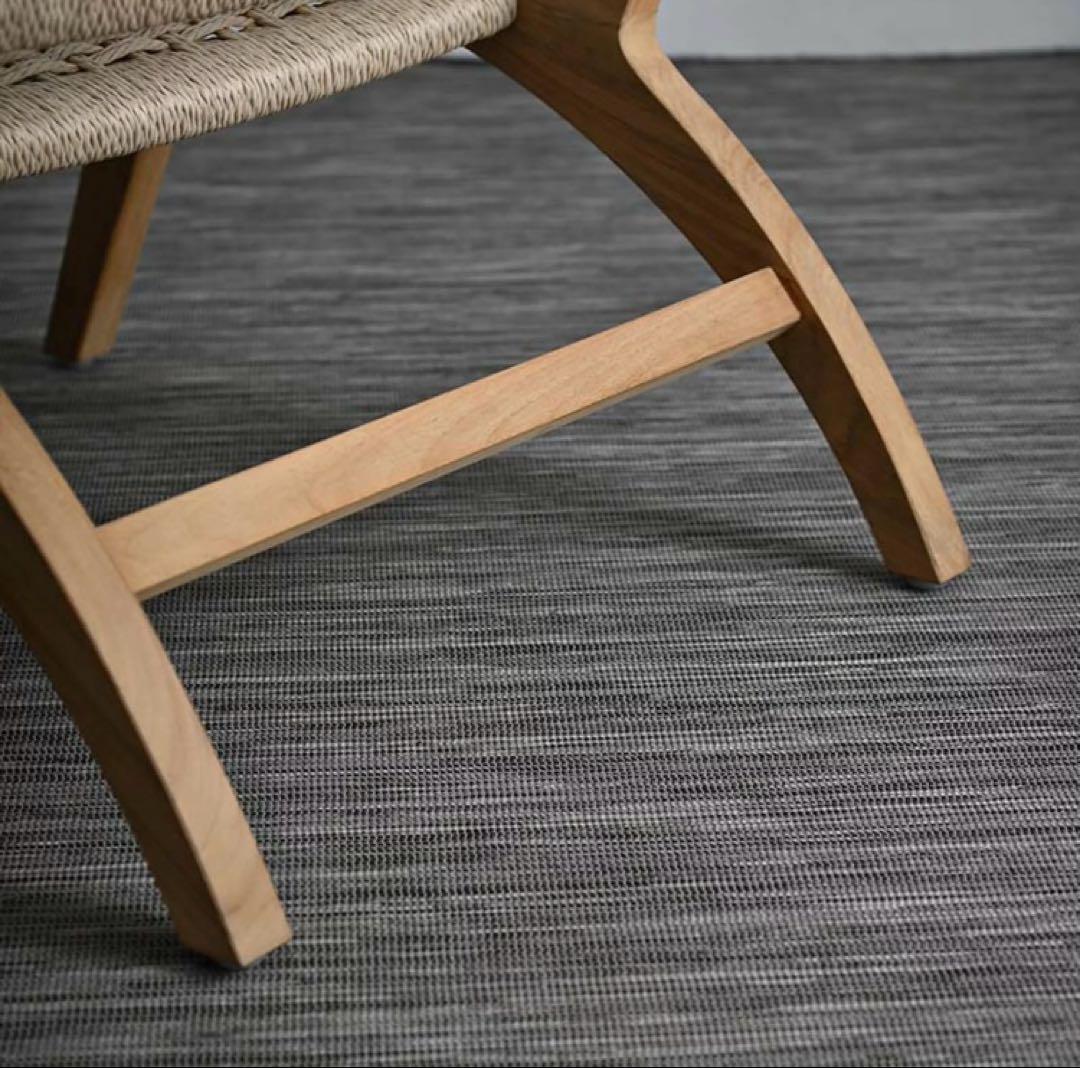 KAGLAB ペーパーコード×チーク材(ソープ仕上げ) ラウンジチェア