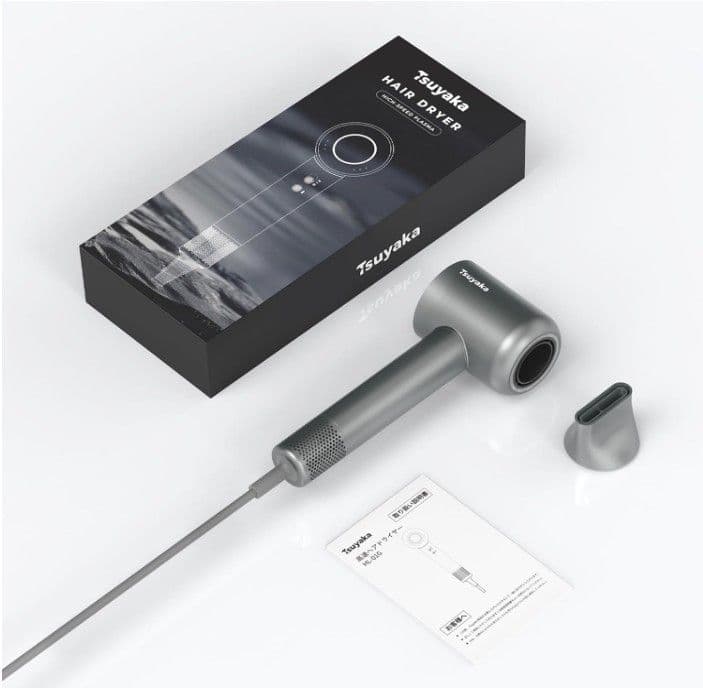 強力風量 ヘアドライヤー グレー 新品未使用 風口マグネット着脱