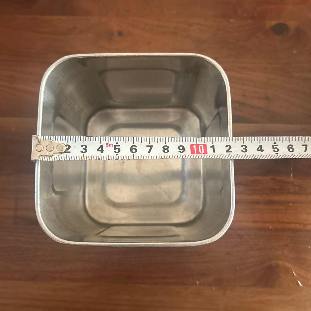 キッチン角ポット　5個セット 24.5㎝20㎝17㎝15.5㎝12.5㎝