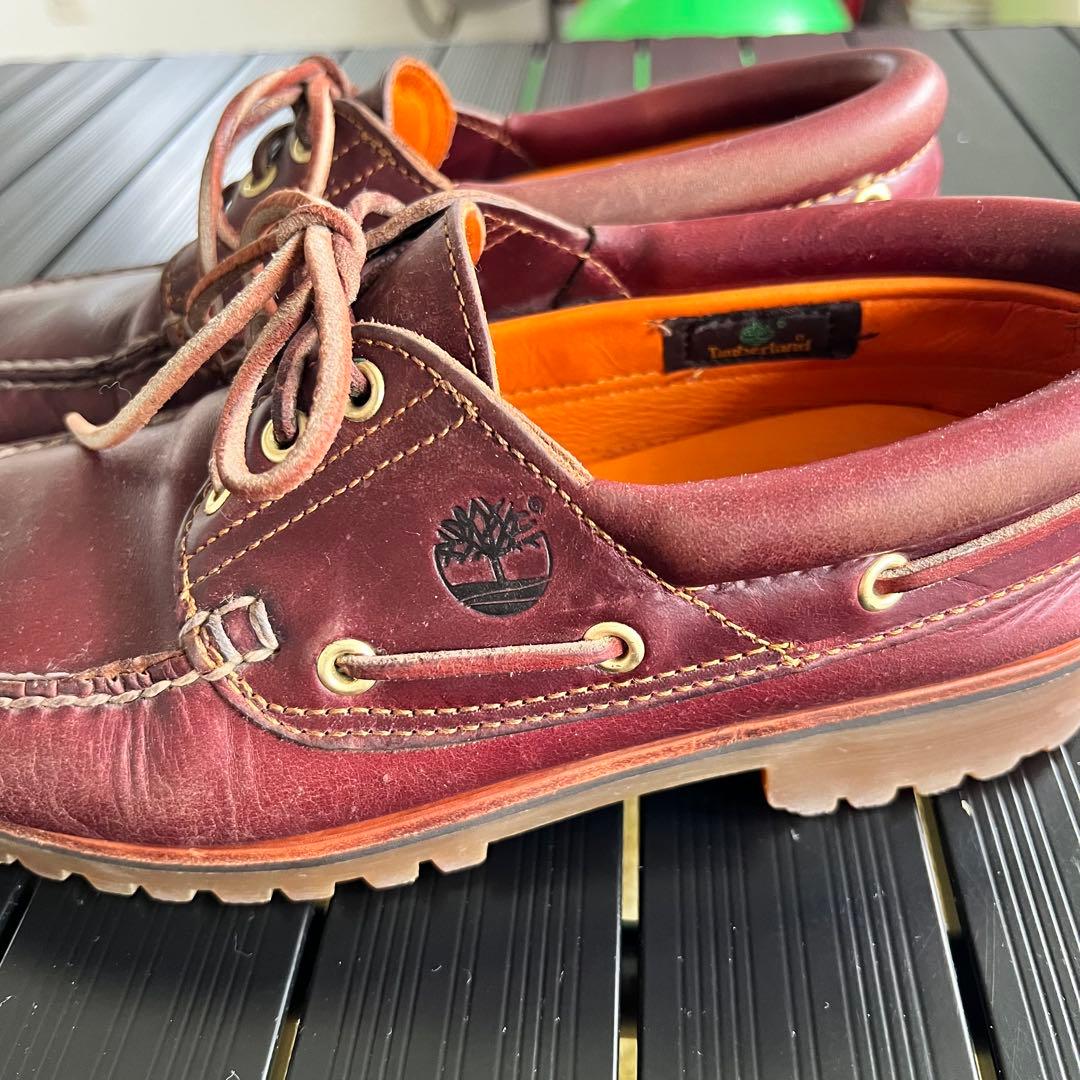 Timberlandティンバーランド／3アイレット／モカシンシューズ／7W