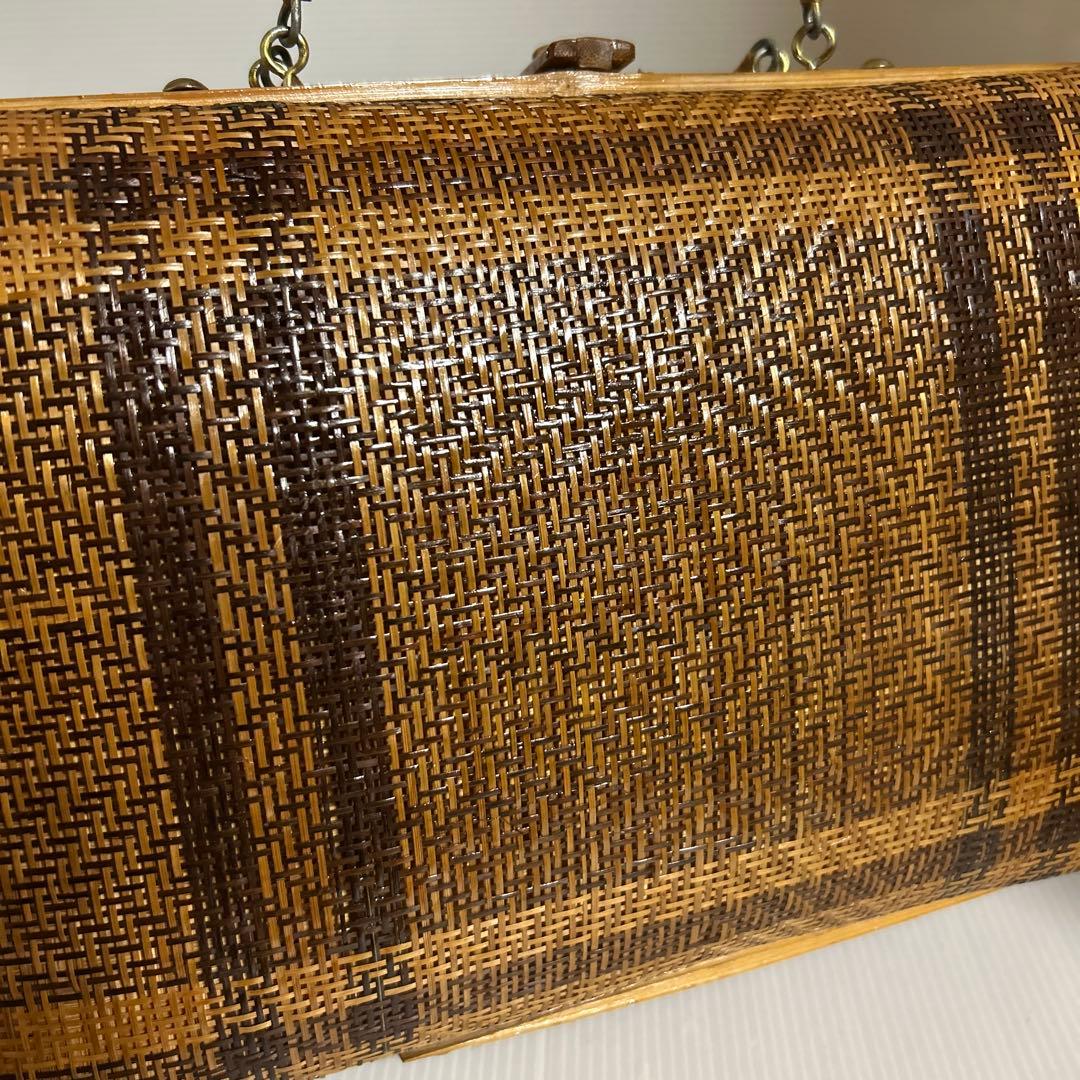 高級竹編みバッグカバン