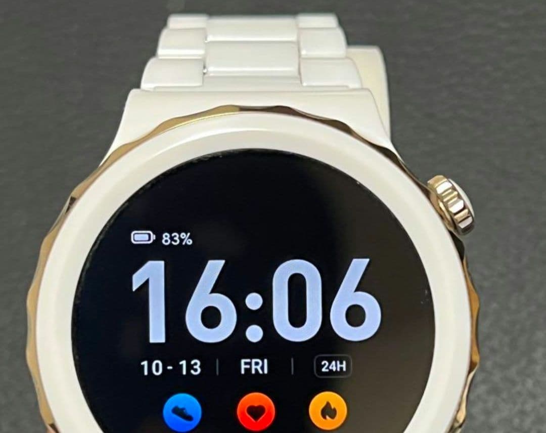 HUAWEI Watch GT3 Pro エレガントモデル　ホワイト×ゴールド