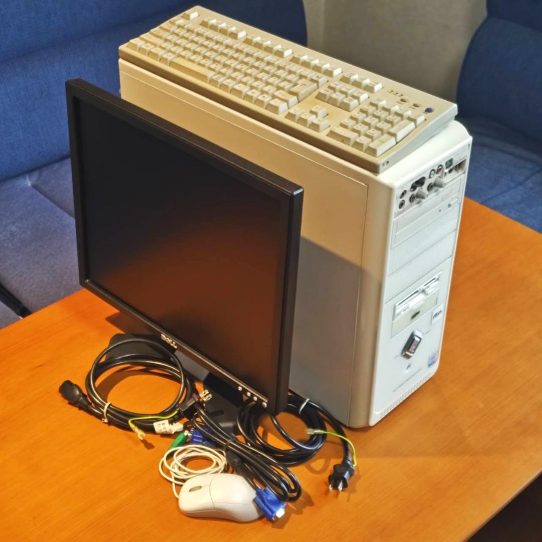 XP起動確認済 Faith Inspire VT 本体＋モニタ HDD無