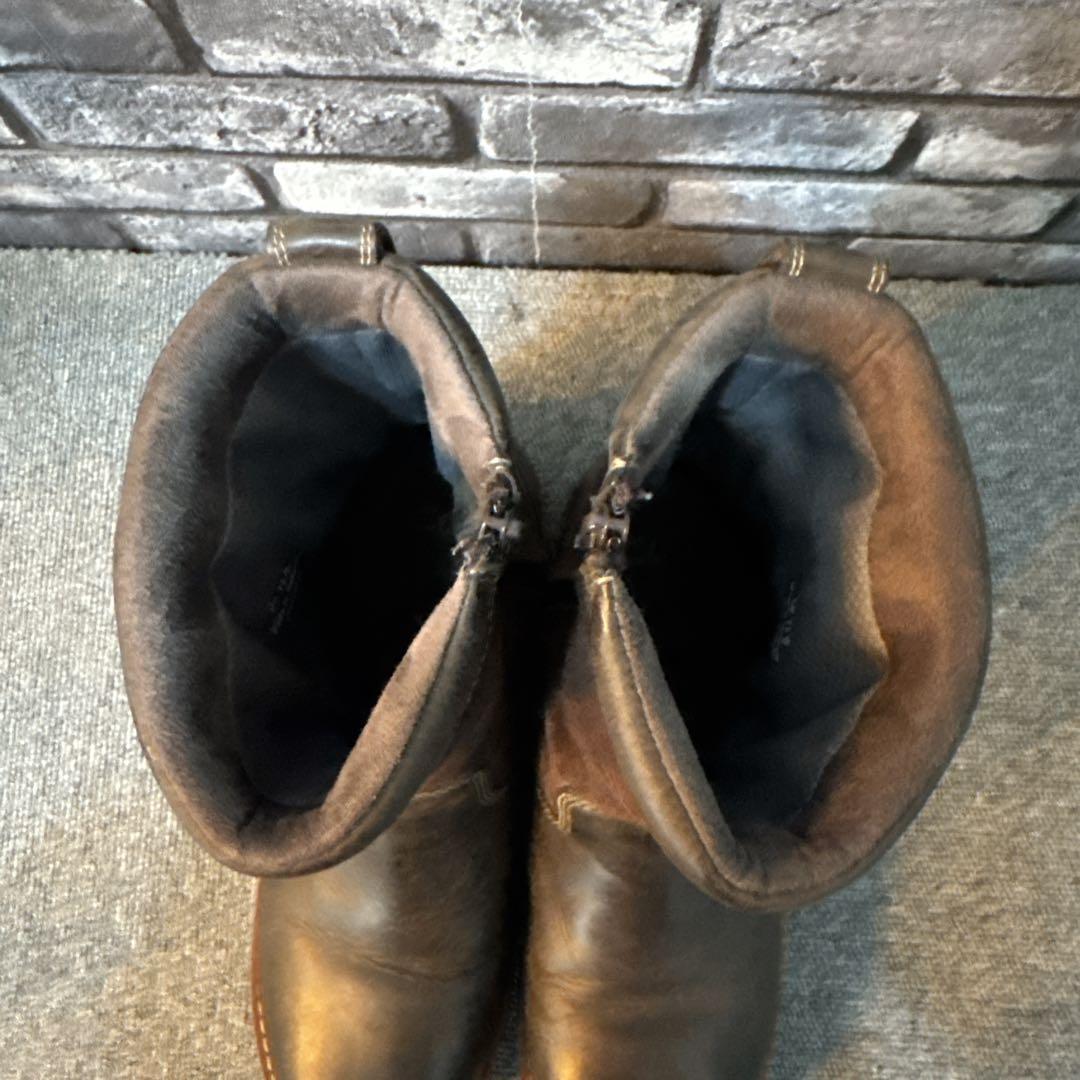 クラークス ブーツ ツートンカラー サイドジップ ゴアテックス 7.5