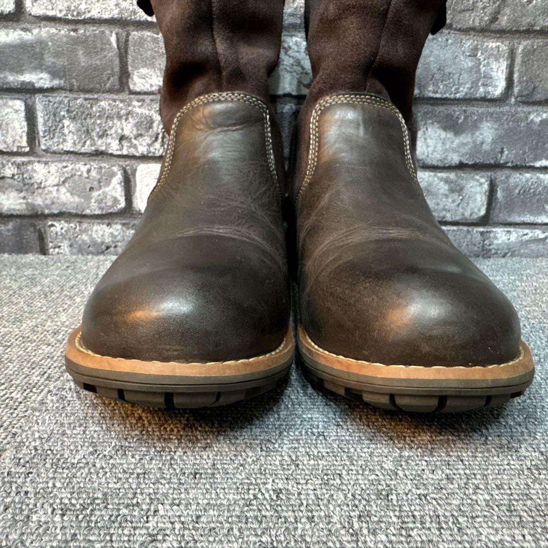 クラークス ブーツ ツートンカラー サイドジップ ゴアテックス 7.5